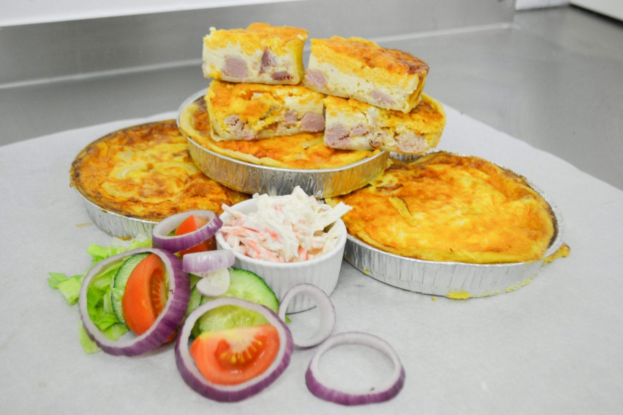 Large Homemade Tray Bake Quiche Taylor's Family Butchers