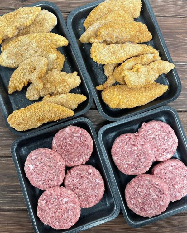 Chicken Tenders/Beef Burgers Any 2 Trays