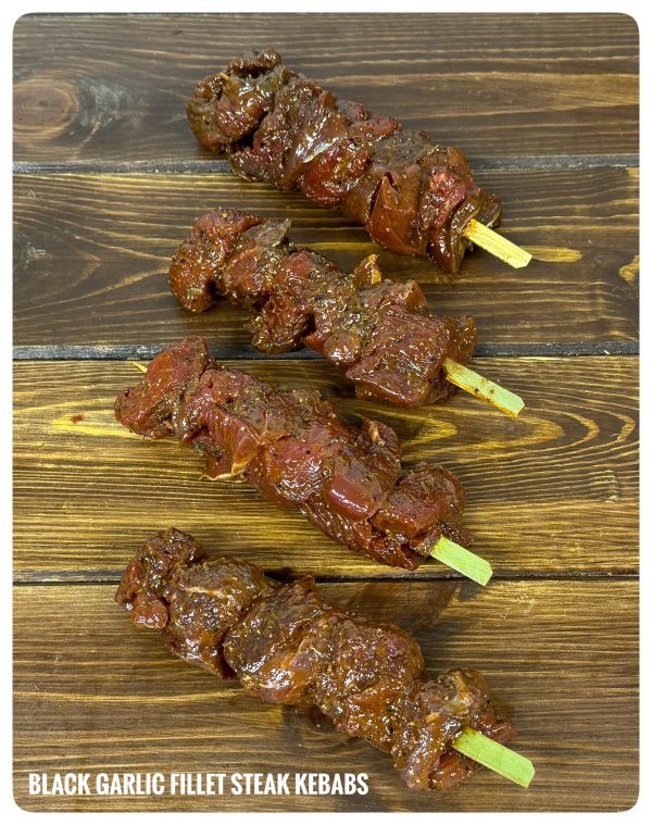 Black Garlic Fillet Steak Skewers