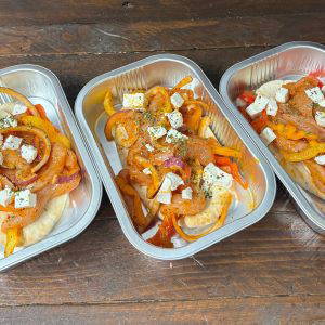 Mediterranean Chicken flatbread