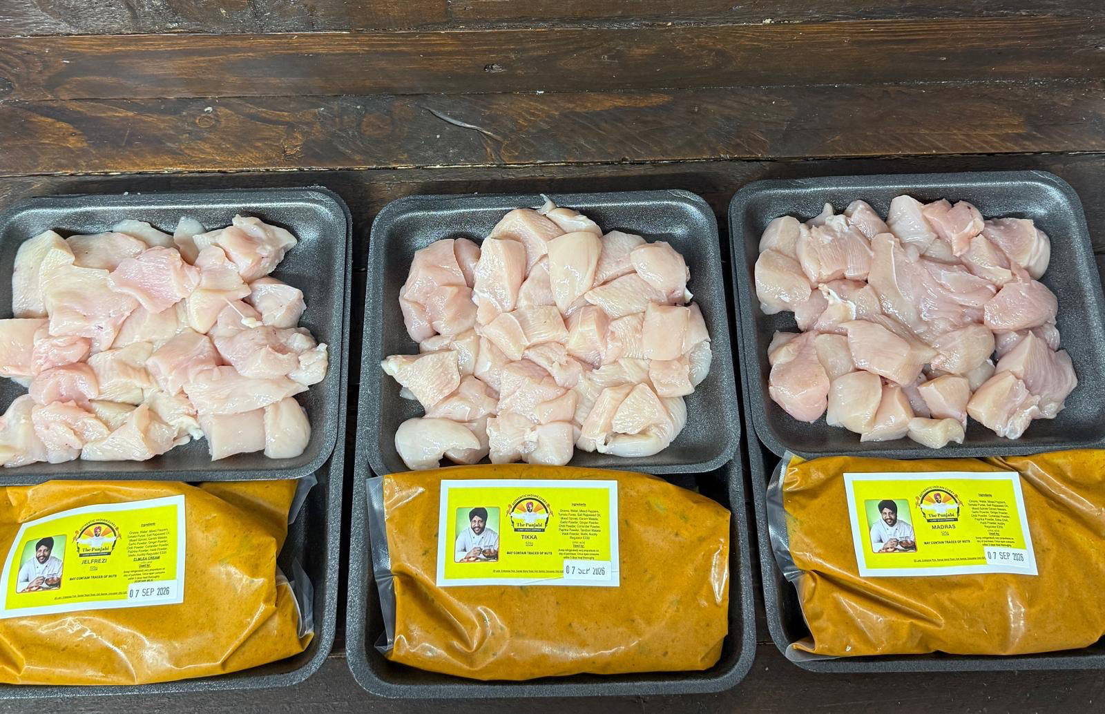 Diced Chicken And Curry Sauce